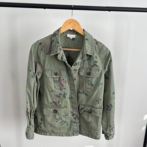 Lucky Brand Floral Green Jacket